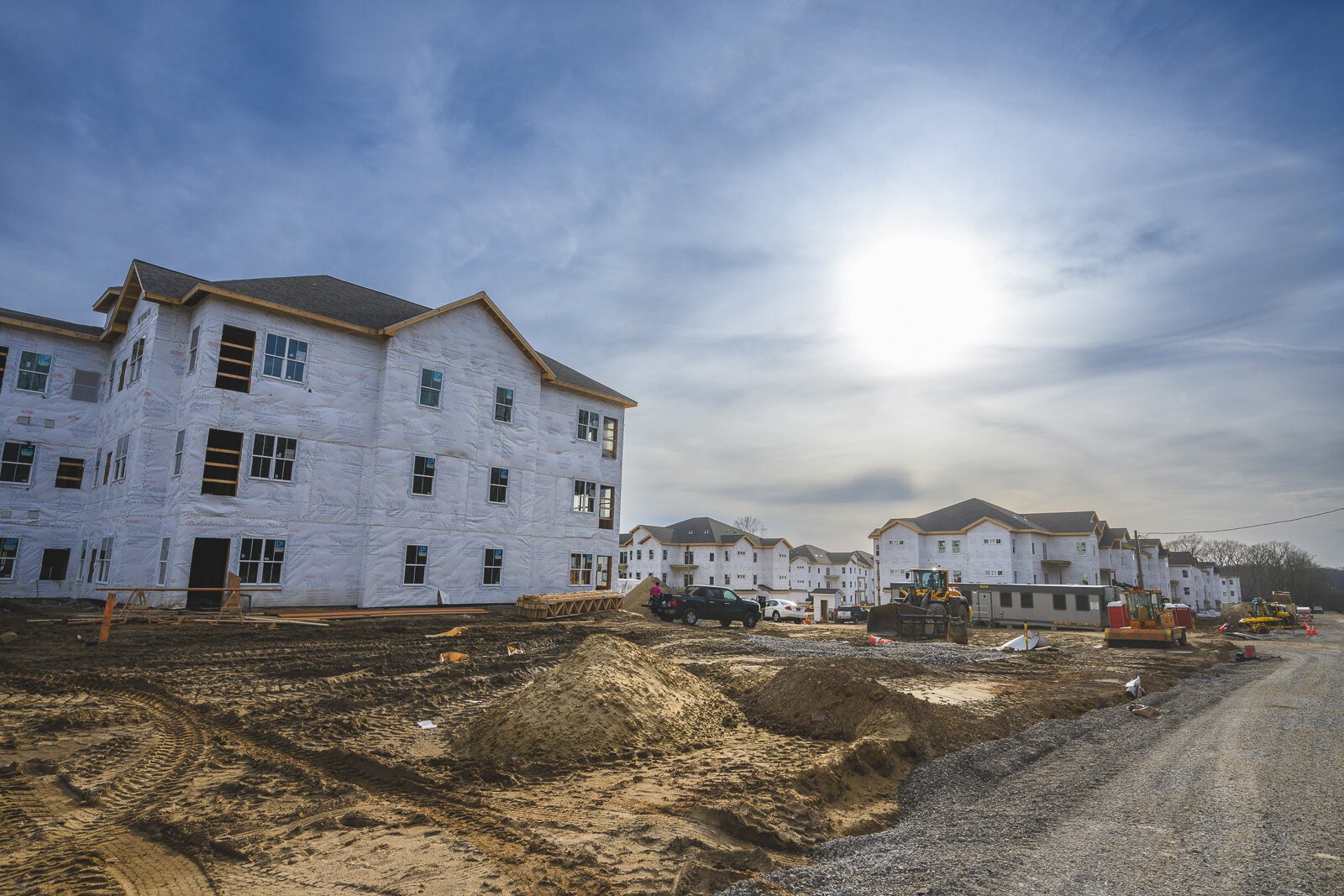 Huron Vista and The Residences at Huron under construction on W. Clark Rd. in Ypsilanti.