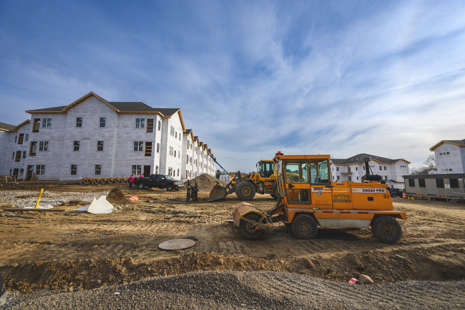 Huron Vista and The Residences at Huron under construction on W. Clark Rd. in Ypsilanti.