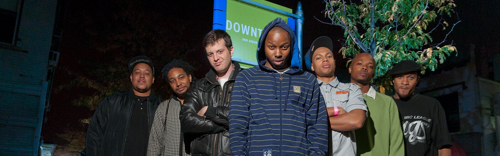 Athletic Mic League after a Mayer Hawthorne show at The Blind Pig, 2009.
