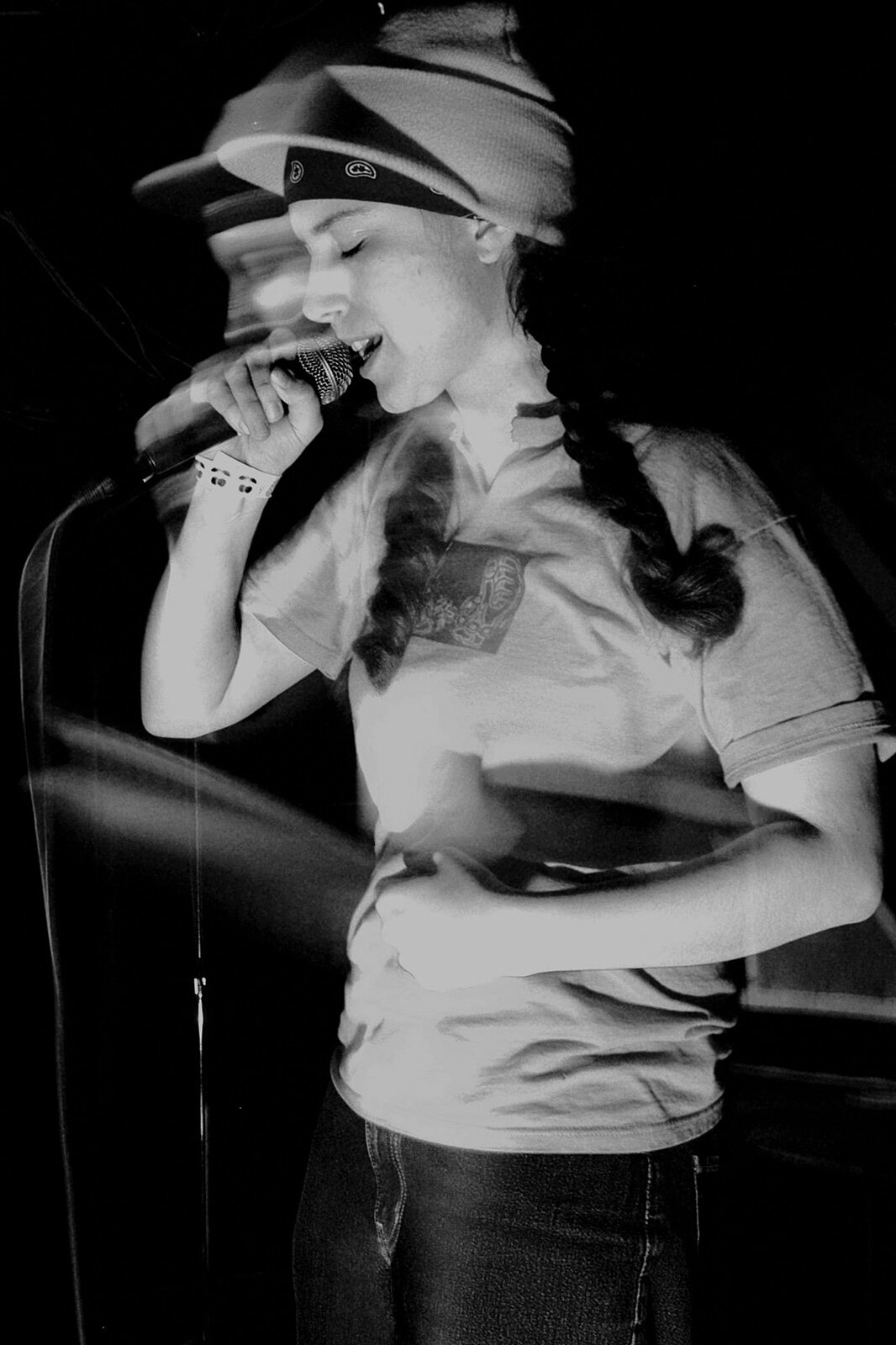 Invincible performing with Athletic Mic League at the Necto, early 2000's.