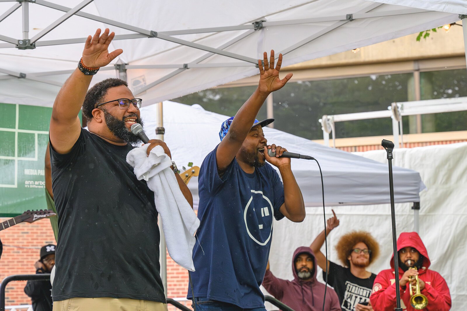 Rod Wallace and Jamall Bufford performing at Ann Arbor Summer Festival, 2023.