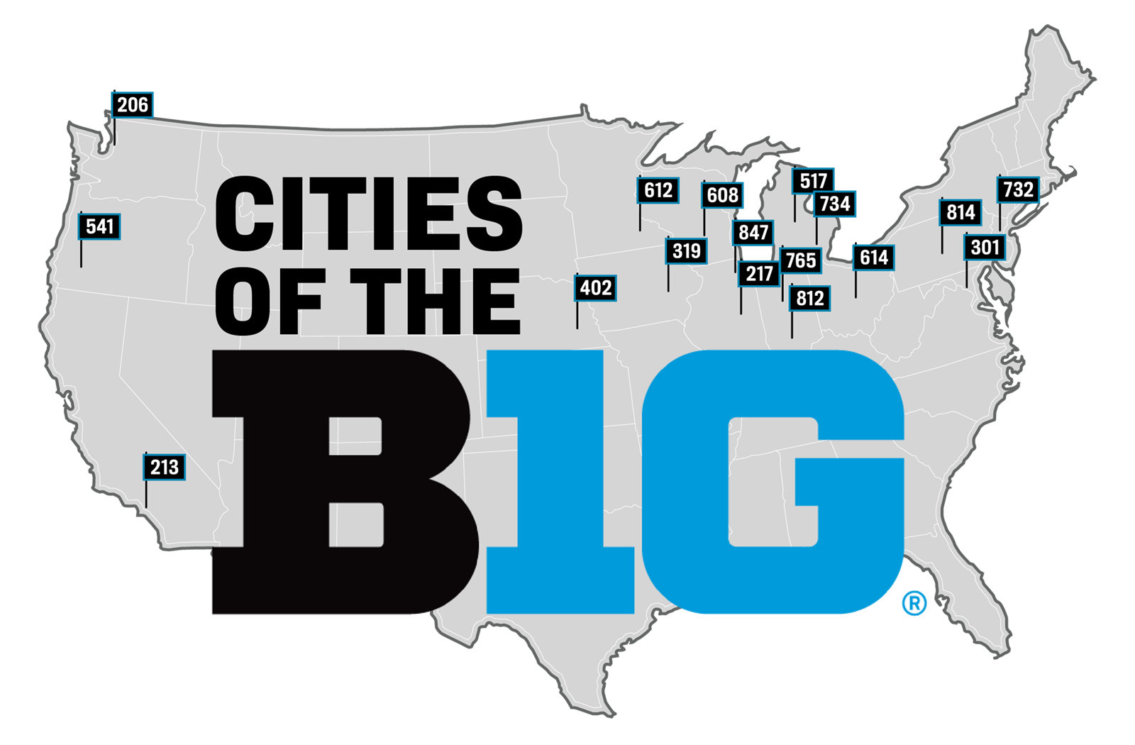 Cities of the Big Ten Passport logo.