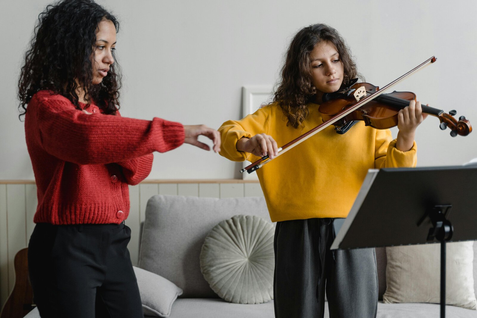 Violin student