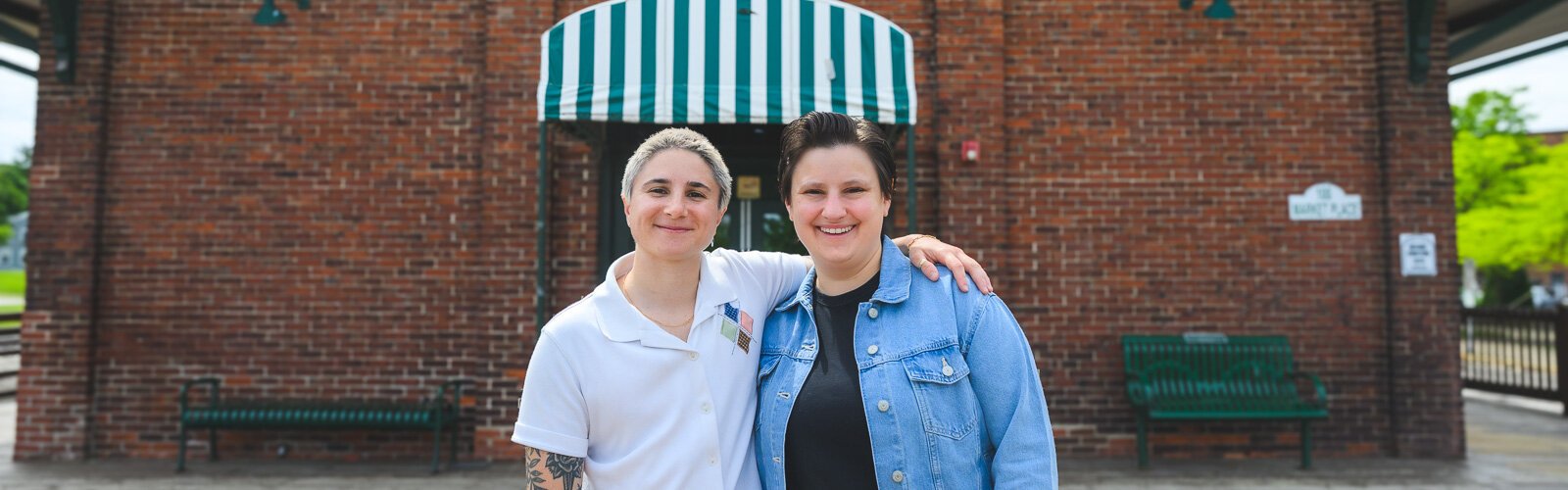 Cheers to Queers founders Danya Youssef-Agha and Marisa Quiery.