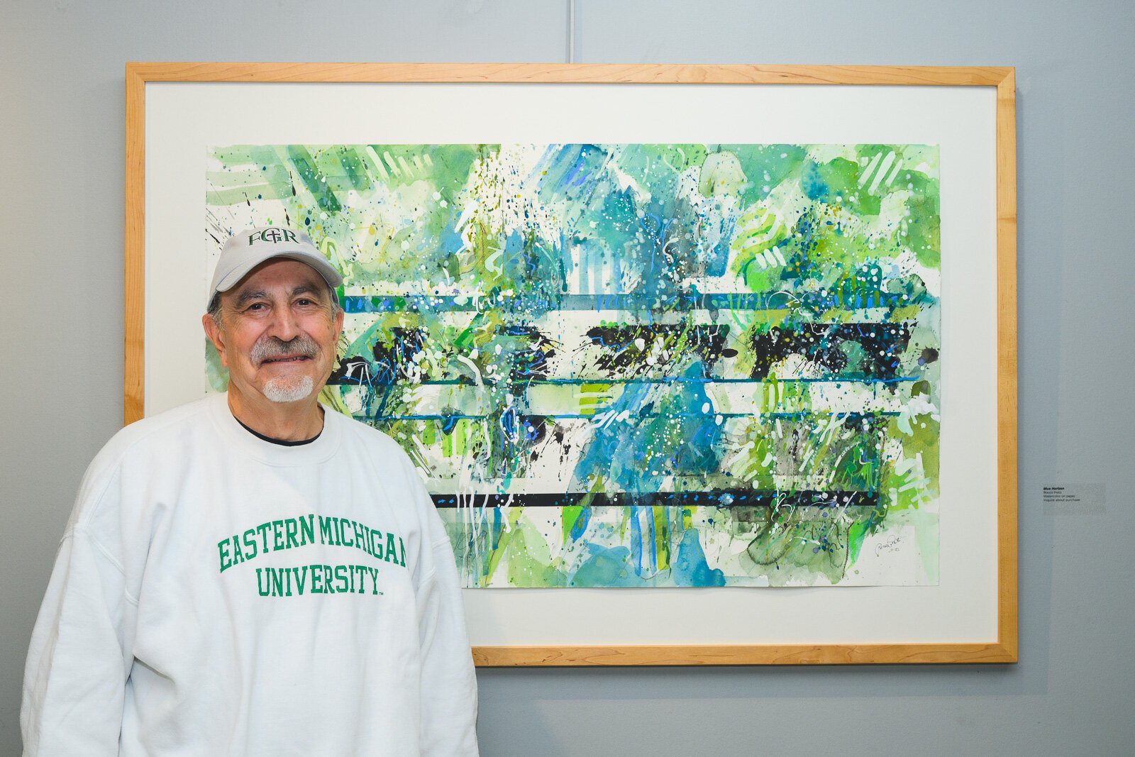 Rocco Pisto at "Share: An Ypsi Fine Arts Club Exhibition."