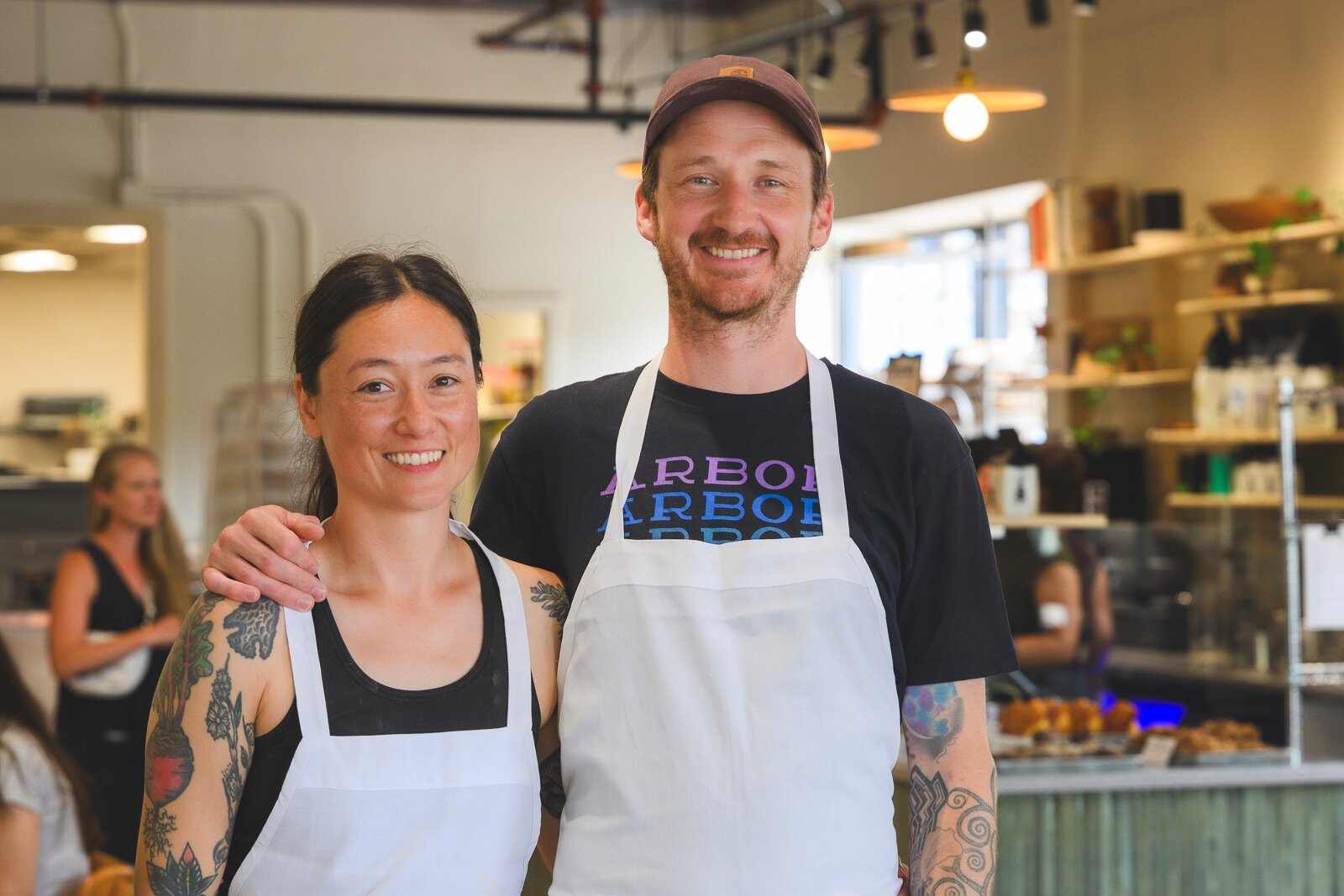 Jennifer Haglund and Mark Bogard at Bird Dog Baking.