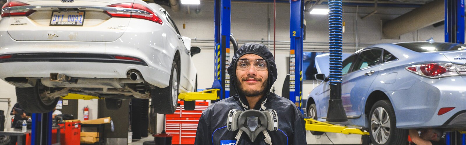 Alijah Braatz is a student in Washtenaw Community College's automotive CTE program.