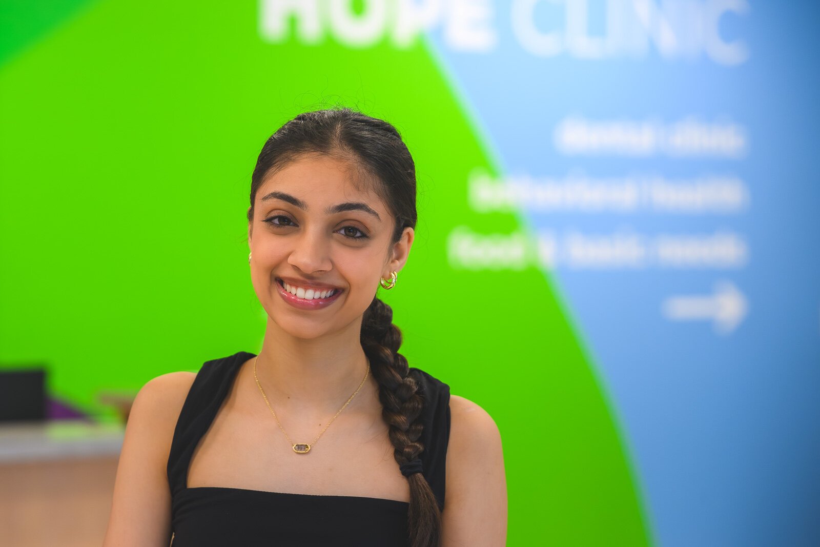 Hope Clinic student volunteer Anika Baldawa.