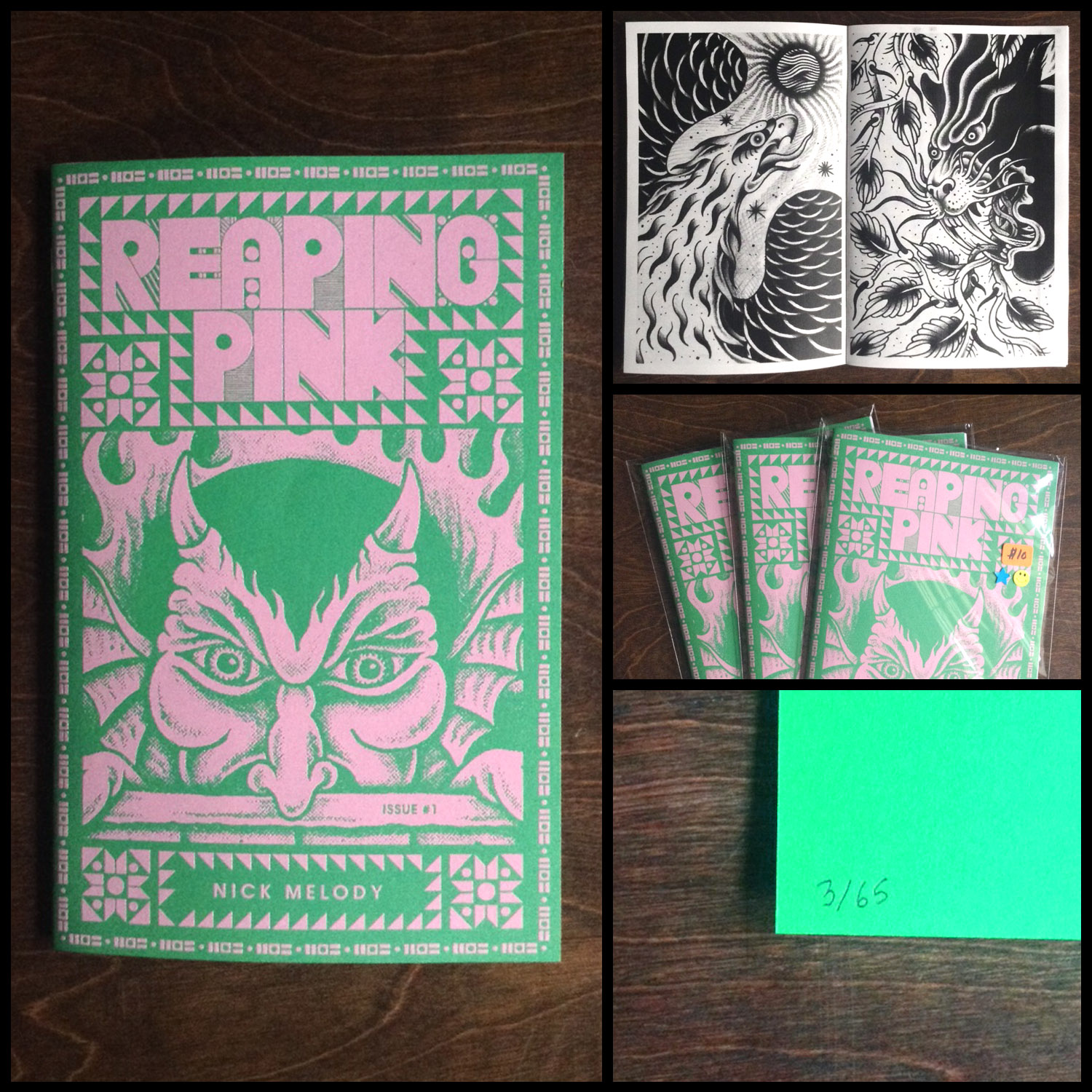 Nick Melody's "Reaping Pink" zine.