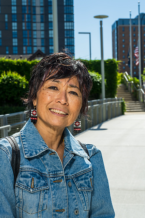 Lori Saginaw at Larcom City Hall.