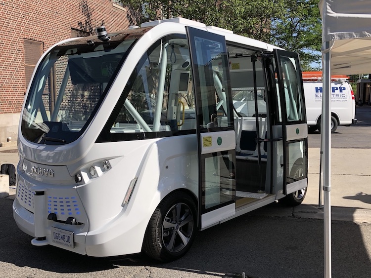 Navya is an Ann Arbor-area microshuttle mobility business