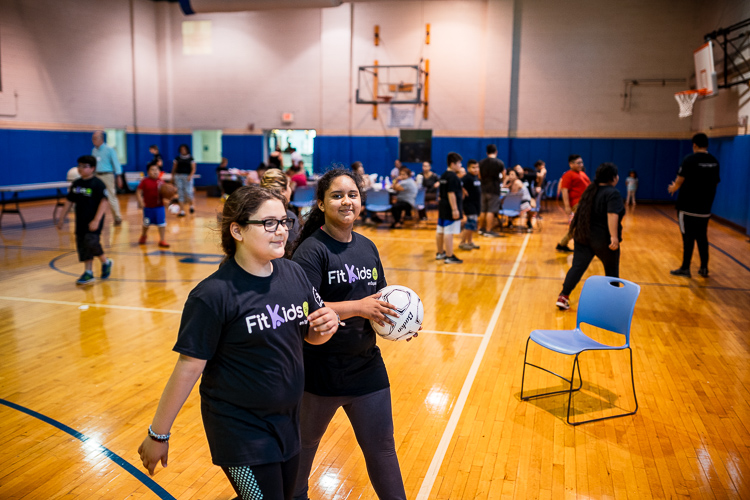 Kids playing at a FitKids360 event