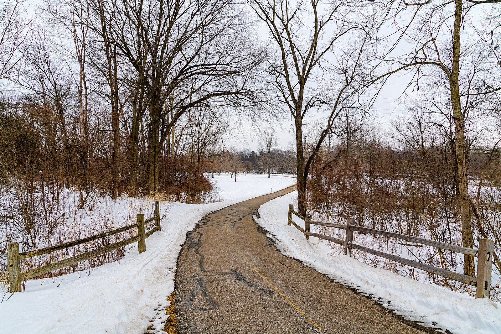 Willow Metropark's bike path.