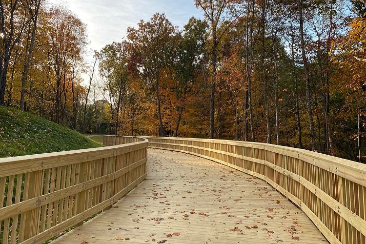 The Paint Creek Trail's new connector path links it up with the Polly Ann Trail.