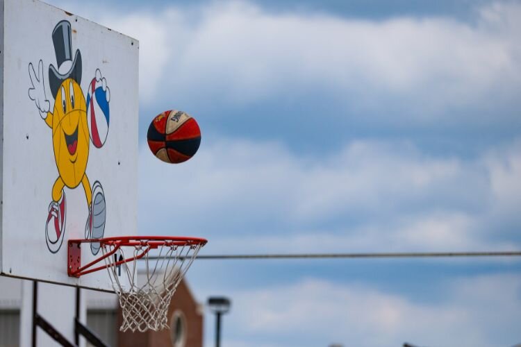 The Gus Macker 3-on-3 basketball tournament was played on 17 courts on the campus of CMU on Saturday, April 27, 2024.