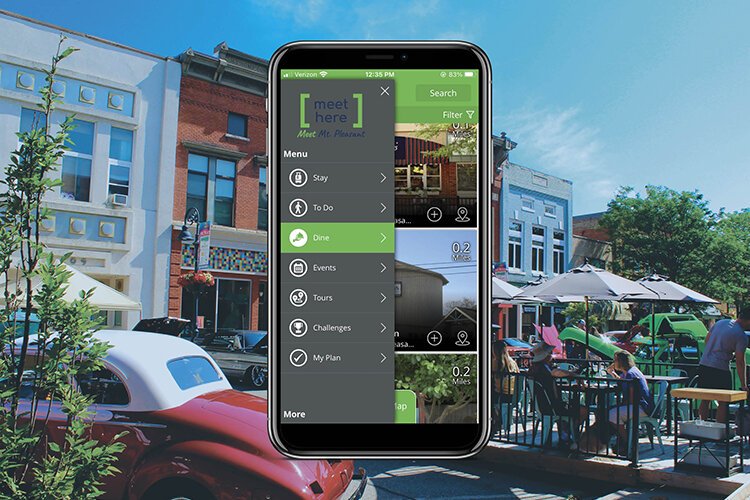 The new mobile app launched by the Mt. Pleasant Area Convention and Visitors Bureau aims to help visitors and locals to connect to area attractions. (Photo Courtesy of MPACVB)