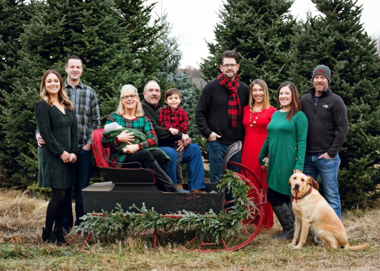 The Vander Sys family, 2019. Photo by Sally Rudy Photography.