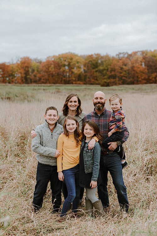 Annie Sanders and her family. 