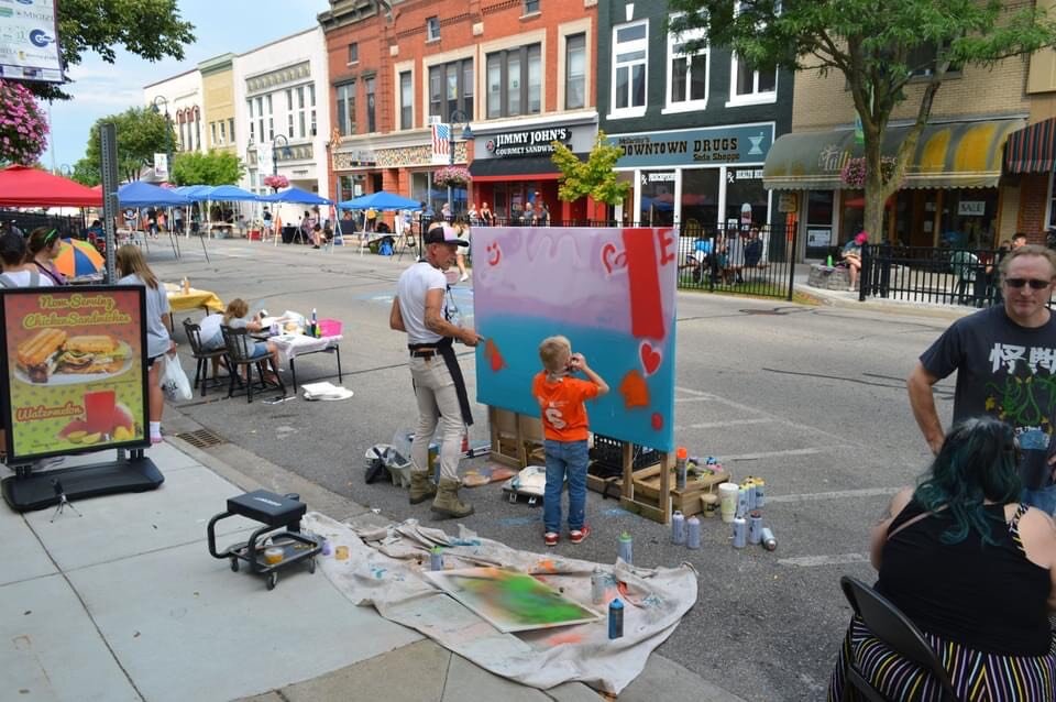 Local artists, young and old, were able to compete in this year's Art Walk Central.