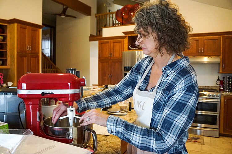 Kim Brown makes her baked goods in her own home, catering to those with specific dietary needs.