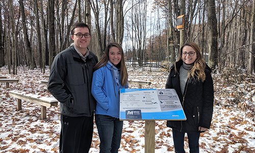 Students at Mid Michigan College have spent the year working together to improve the safety of the local bat population, installing bat houses on the school's Harrison campus.