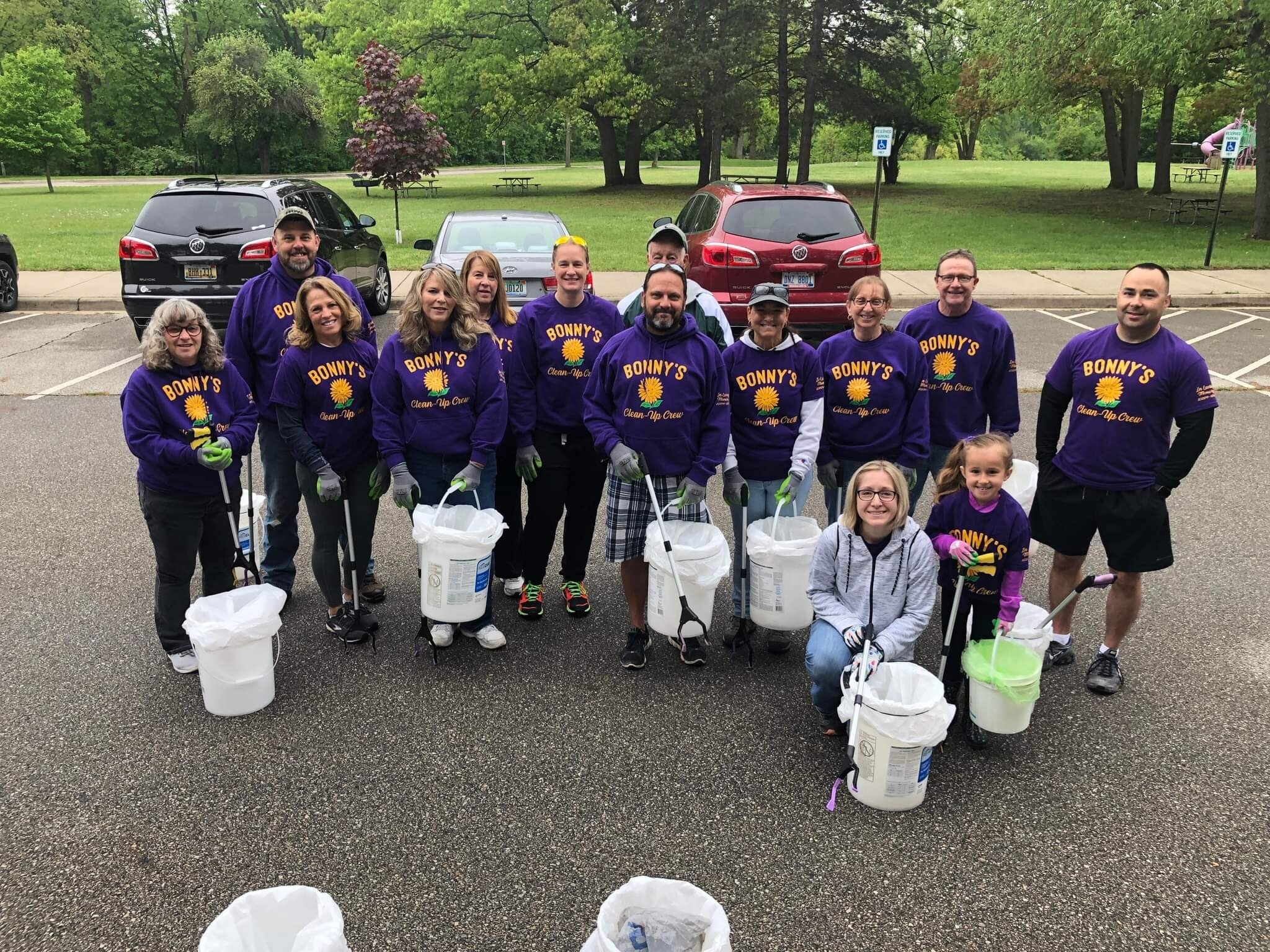 Bonny's Clean Up Crew meets on Sundays at 8:30 am in various Mt. Pleasant parks.