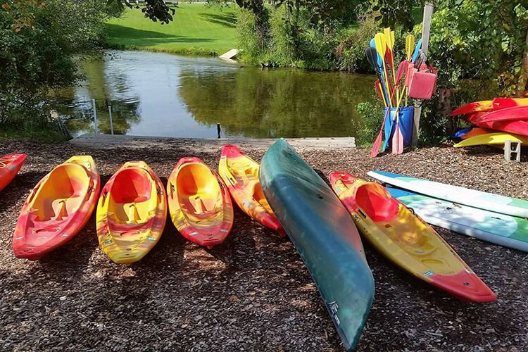 Buckley’s has a fleet of 60 kayaks and 40 canoes.