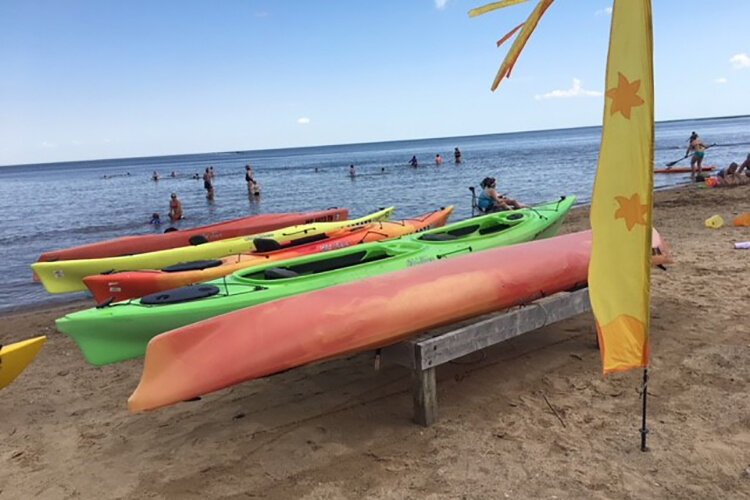 "Kayak" Bob rents nine kayaks, two of which are doubles, meaning they can seat two persons. He rents in one and four-hour increments.