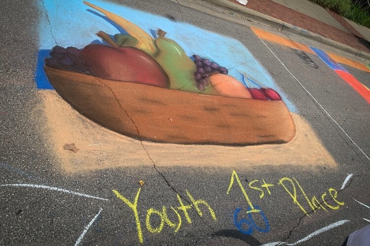 The 2019 Chalk Walk Art Festival drew 100 competitors.