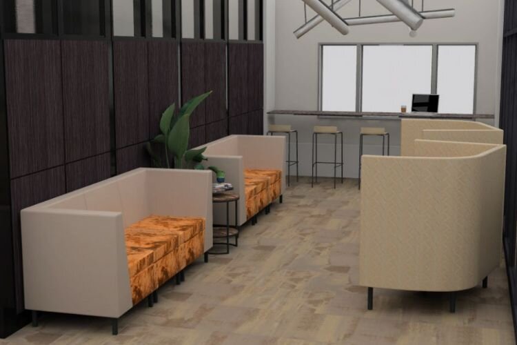 Rendering of the new CMURC Mount Pleasant coworking facility, to be completed by summer 2024