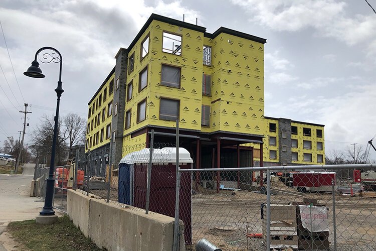 Construction site of GreenTree Co-op's new location, located at 410 W. Broadway St., Mt. Pleasant, Michigan. The projected time of completion is fall 2021.