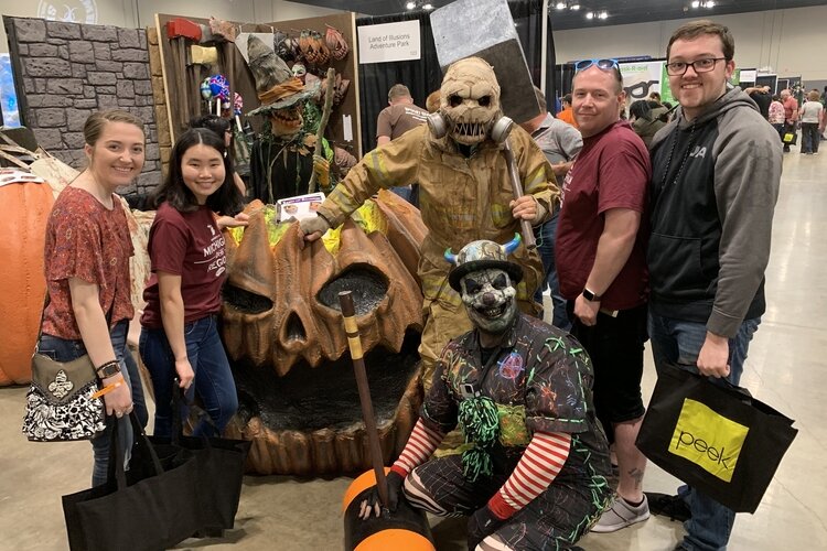 Students from Mid Michigan College attend the Midwest Haunters Convention in, Schaumburg, IL in June, 2019.