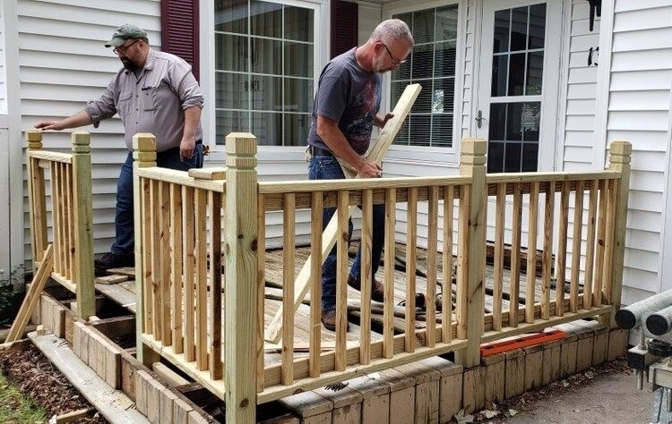 Carpentry skills are something that can always be put to good use on projects with the Great Lakes Bay Veterans Coalition. 