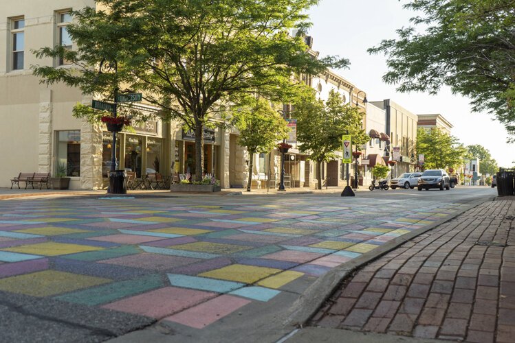 Mt. Pleasant’s downtown is something Campbell and Fuller frequently highlight on their tours of the community.