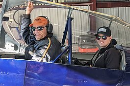 Jimmy Fleishman is one of the many local pilots who help foster a love of all things aviation with youth like Emma Hubble.