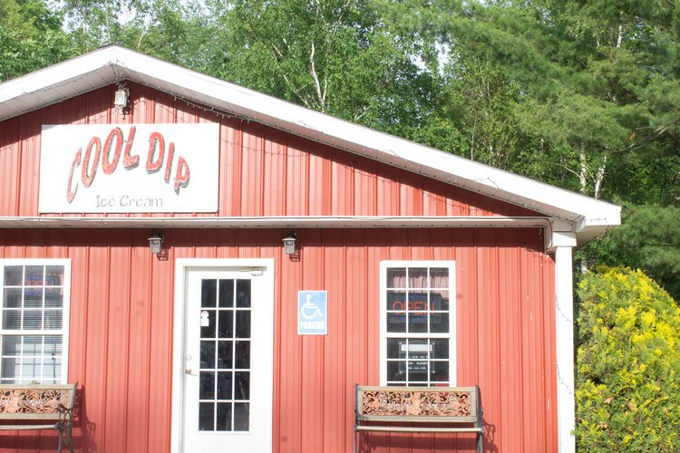 Cool Dip Ice Cream offers a variety of ice cream to choose from, as well as items such as hotdogs, nachos, and pretzels. 