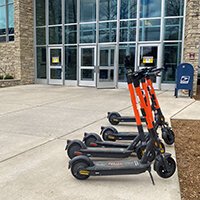 SPIN e-scooters, University Bovee Center CMU