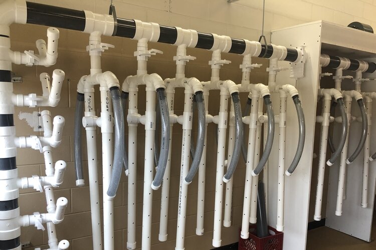 The Mount Pleasant Fire Department’s full-time firefighters spent a month constructing their new turnout gear drying system as a way to support the department’s paid-on-call firefighters, the first responders who enter structure fires.