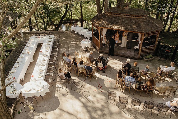 The Ginkgo Tree Inn hosts weddings and other events in a gorgeous backyard space.
