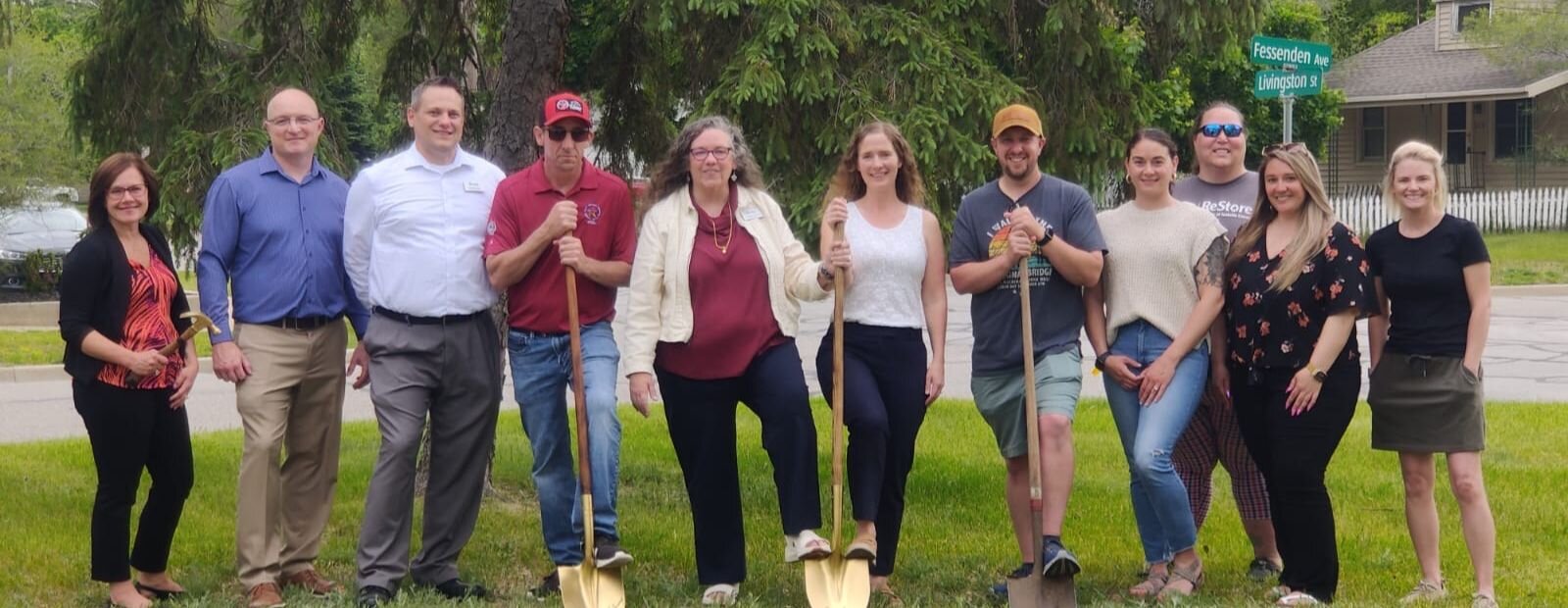 Habitat for Humanity of Isabella County breaking ground at their latest new-build home in June 2025.