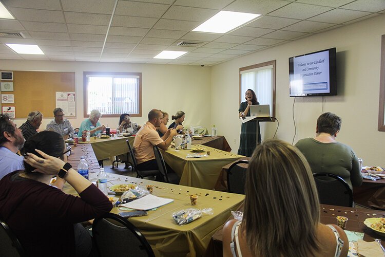 Landlords from around the state gather for the Mount Pleasant Housing Commission's HVC Dinner, at Pheasant Run Apartments, in Mt. Pleasant, Michigan.