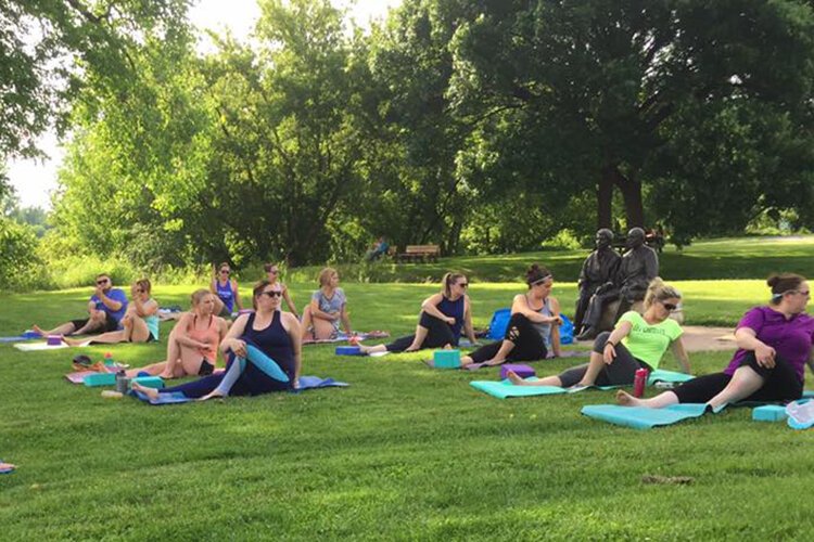 A unique program offered by Ike's is the “Yoga + Kayaking at the Tridge” event.