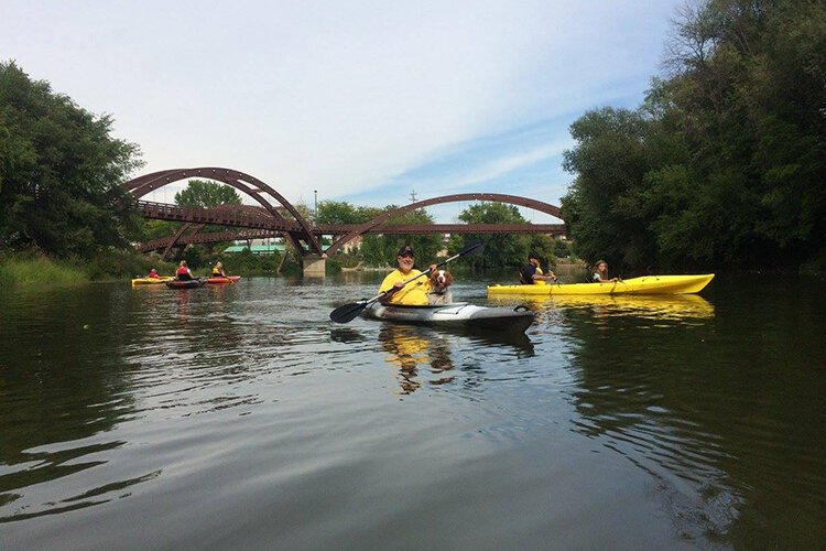 Ike's main hub is the Chippewa River. Isenhart, the owner, meets up with customers where they'll end up and transports them to a launch point.