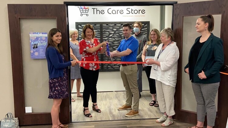 The Care Store celebrated its ribbon-cutting at the newly renovated and reopened William and Janet Strickler Nonprofit Center.