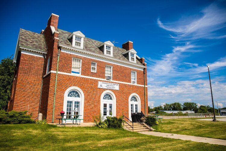 Local architect Joseph C. Goddeyne designed the airport’s brick Administration Building. 