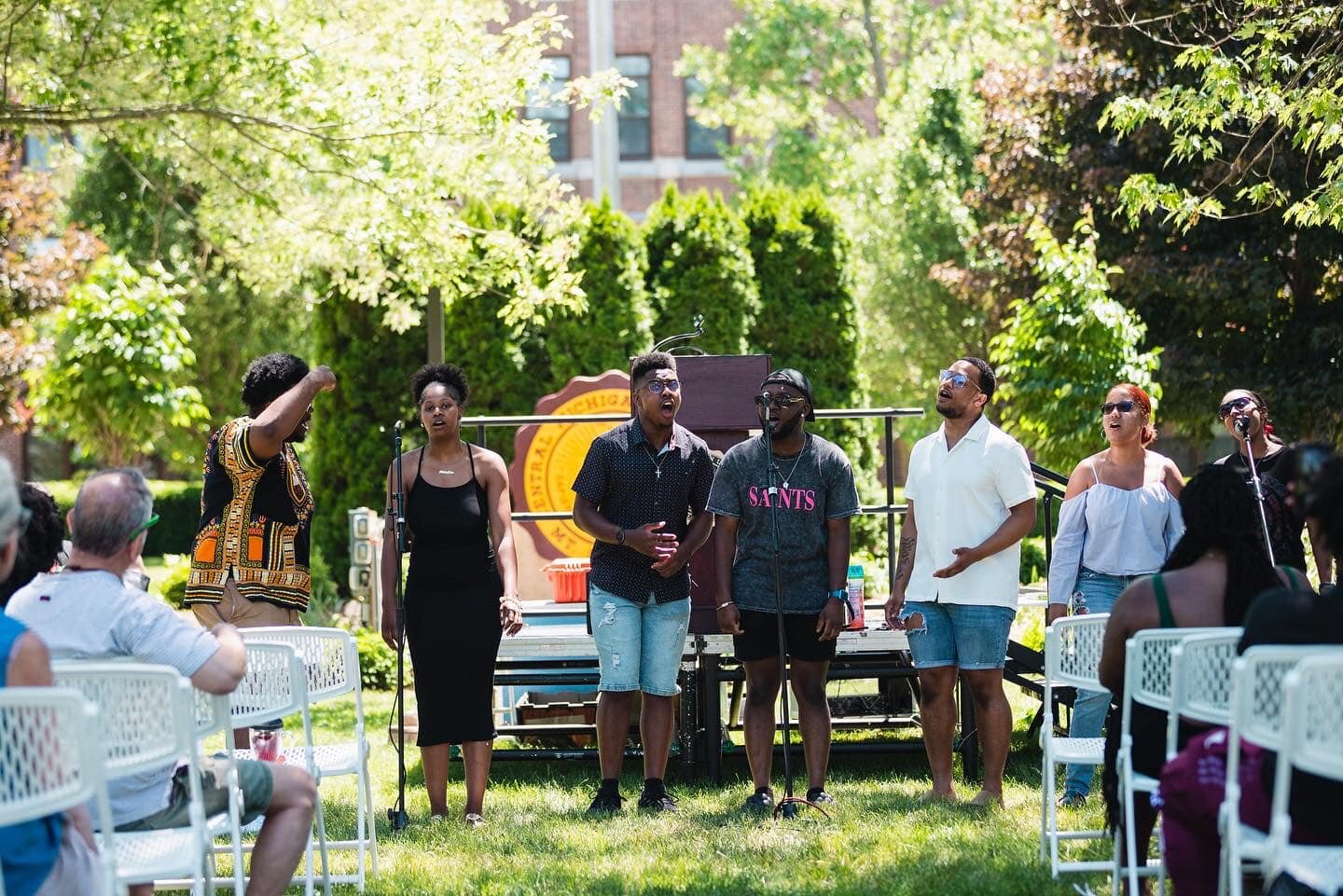 This was the 2nd annual Juneteeth celebration on CMU's campus.