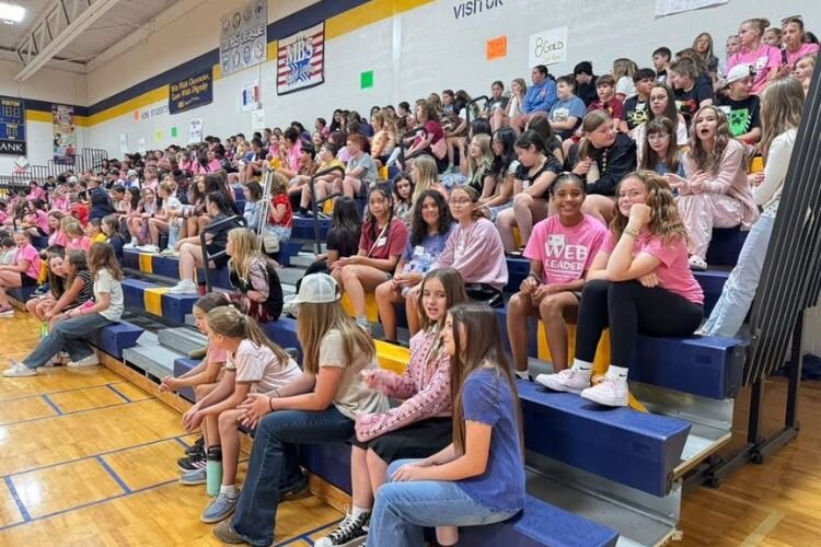 Sixth grade orientation took place Aug. 18, 2025 at Mt. Pleasant Middle School, marking the kick-off of this year’s WEB program.