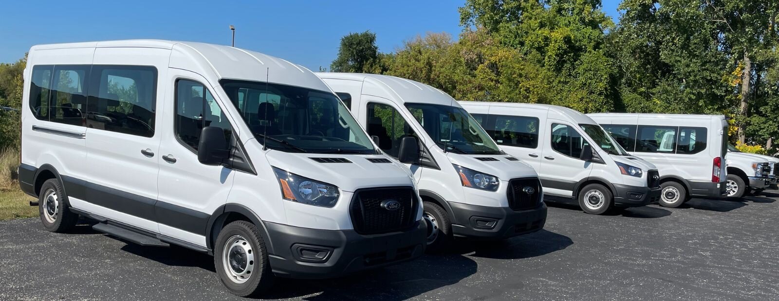 Commercial vehicles at Krapohl Ford & Lincoln.