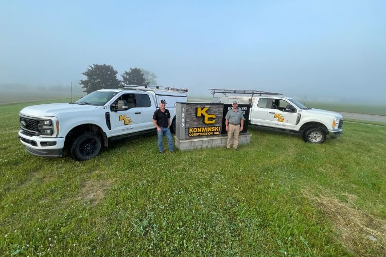 Site superintendents at Konwinski Construction, Bray Haynes (left) and Jeff Zietz (right).