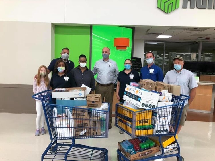 The Great Lakes Bay Regional Alliance and volunteers at Meijer in Saginaw.